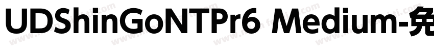 UDShinGoNTPr6 Medium字体转换